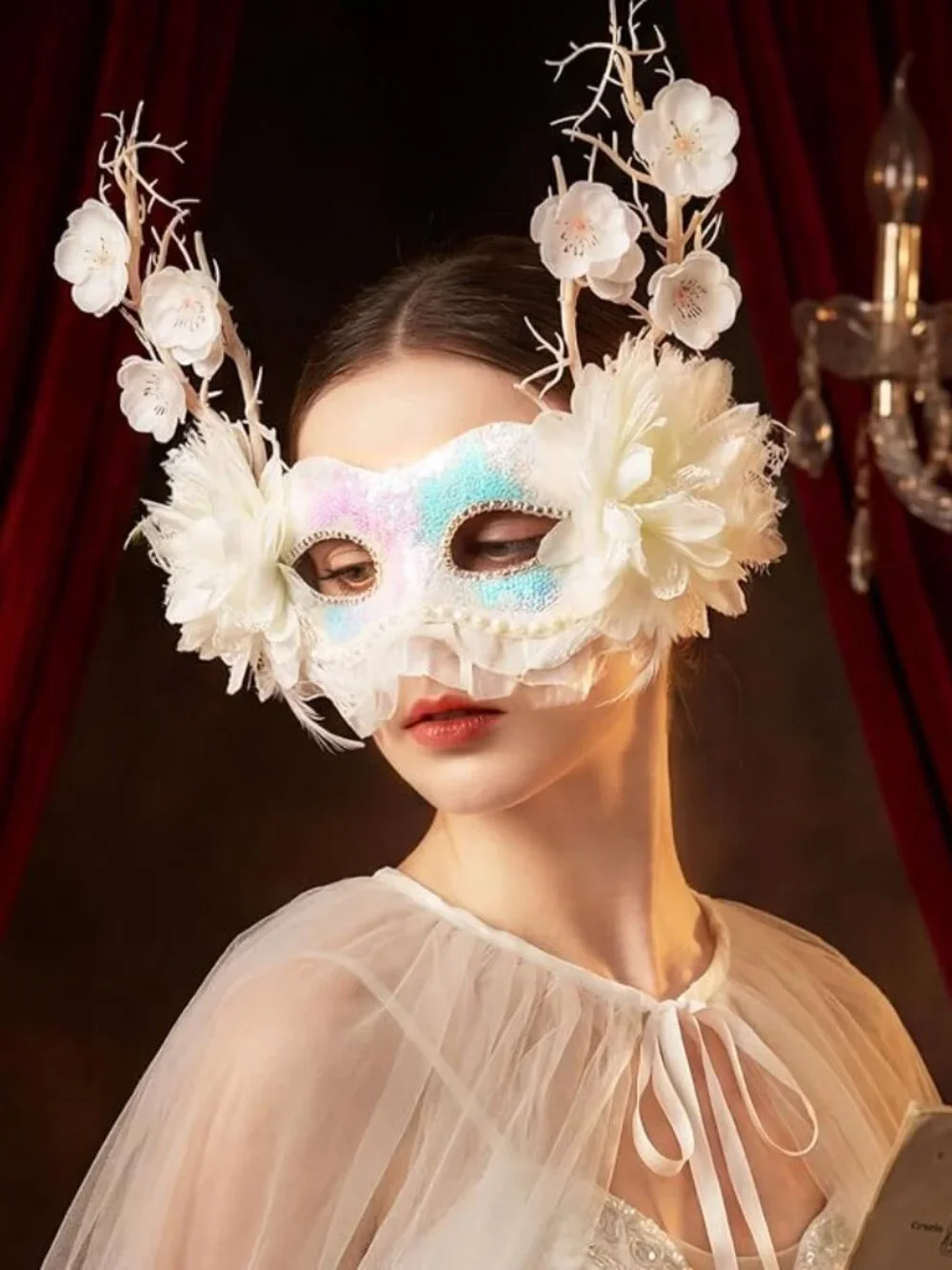 White Masquerade Mask